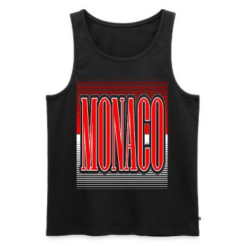 monaco - Débardeur bio Premium Homme - noir - Devant - Michal (187cm)