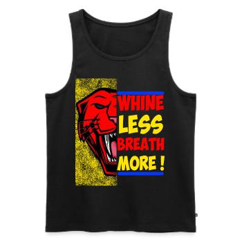 Panther - Männer Premium Bio Tank Top - Schwarz - Vorne - AI Model Male 178 light (178cm)