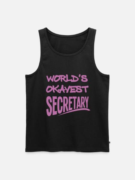 Sekretär - Männer Premium Bio Tank Top - Schwarz
