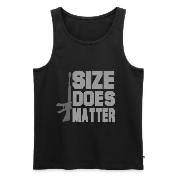 shoot - Men's Premium Organic Tank Top - black - Front - Michal (187cm)
