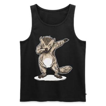 Dabbing Dab Marmot hunter hunting gift - Men's Premium Organic Tank Top - black - Front - Michal (187cm)