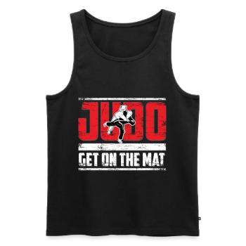 judo - Débardeur bio Premium Homme - noir - Devant - Michal (187cm)