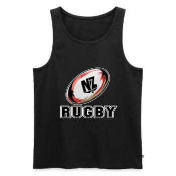 Neuseeland - Männer Premium Bio Tank Top - Schwarz - Vorne - Michal (187cm)