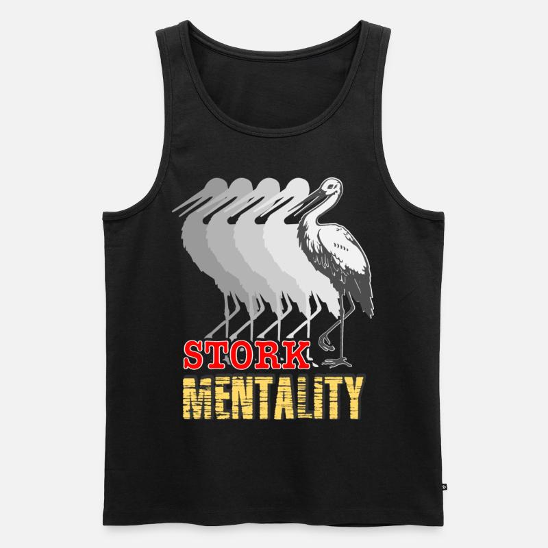 Storch - Männer Premium Bio Tank Top - Schwarz