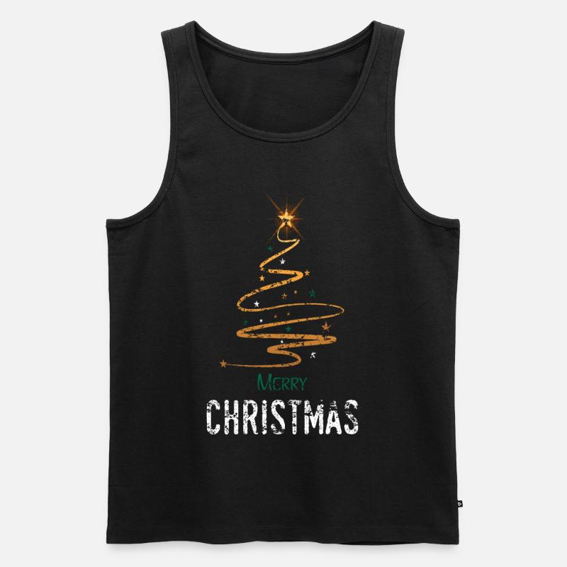 Weihnachten - Männer Premium Bio Tank Top - Schwarz