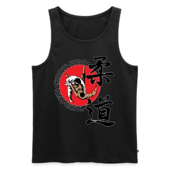 Judo Kampfkunst Kampfsport Geschenk - Männer Premium Bio Tank Top - Schwarz - Vorne - Michal (187cm)