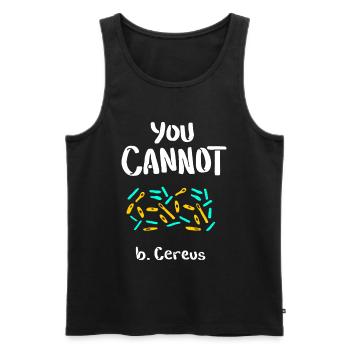 Biology Microbiology Bacteria Teacher Gift - Men's Premium Organic Tank Top - black - Front - Michal (187cm)