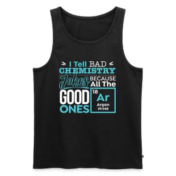 Chemistry Chemist Saying Jokes Argon Gift - Men's Premium Organic Tank Top - black - Front - Michal (187cm)