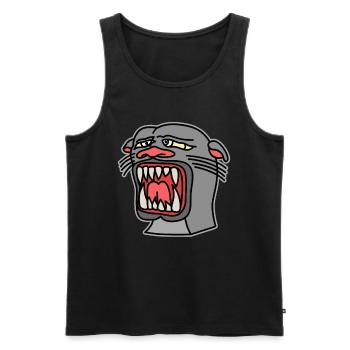 Black Panther head tattoo tattoo artist gift - Men's Premium Organic Tank Top - black - Front - AI Model Male 178 light (178cm)