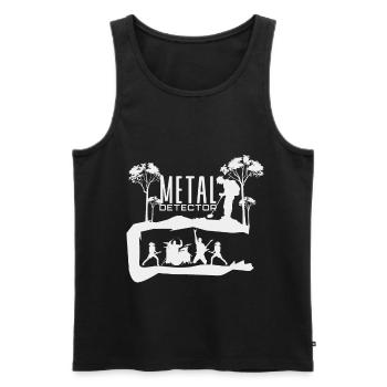 Metal - Men's Premium Organic Tank Top - black - Front - AI Model Male 178 light (178cm)