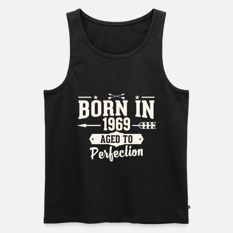 1969 - Männer Premium Bio Tank Top - Schwarz