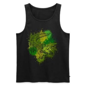 Krokodil Aligator Raubtier Reptilien Geschenk - Männer Premium Bio Tank Top - Schwarz - Vorne - Michal (187cm)