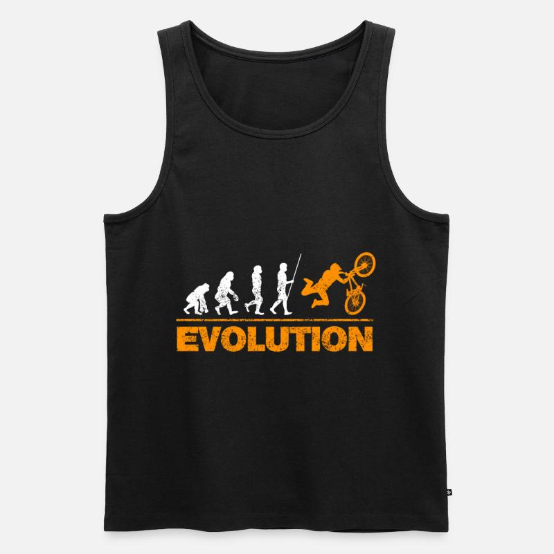 Bicycle Evolution - Men's Premium Organic Tank Top - black
