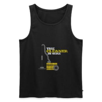 Caretaker cleaner vacuum cleaner - Men's Premium Organic Tank Top - black - Front - Michal (187cm)