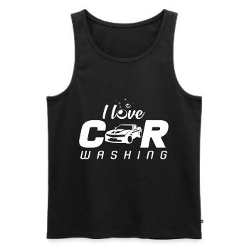 Auto - Männer Premium Bio Tank Top - Schwarz - Vorne - Michal (187cm)