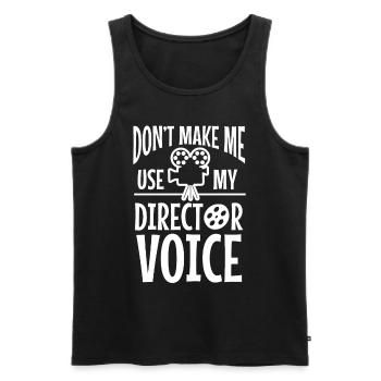 Regisseur Spielleiter Autorenfilmer Filmemacher - Männer Premium Bio Tank Top - Schwarz - Vorne - Michal (187cm)