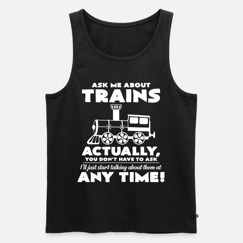 Zug - Männer Premium Bio Tank Top - Schwarz