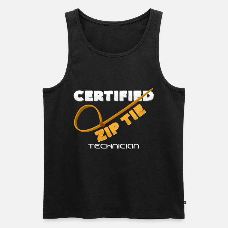 Kabelbinder - Männer Premium Bio Tank Top - Schwarz