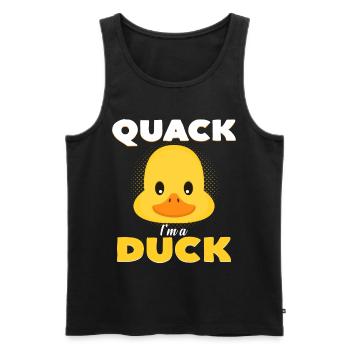 I am a duck - Men's Premium Organic Tank Top - black - Front - AI Model Male 178 light (178cm)