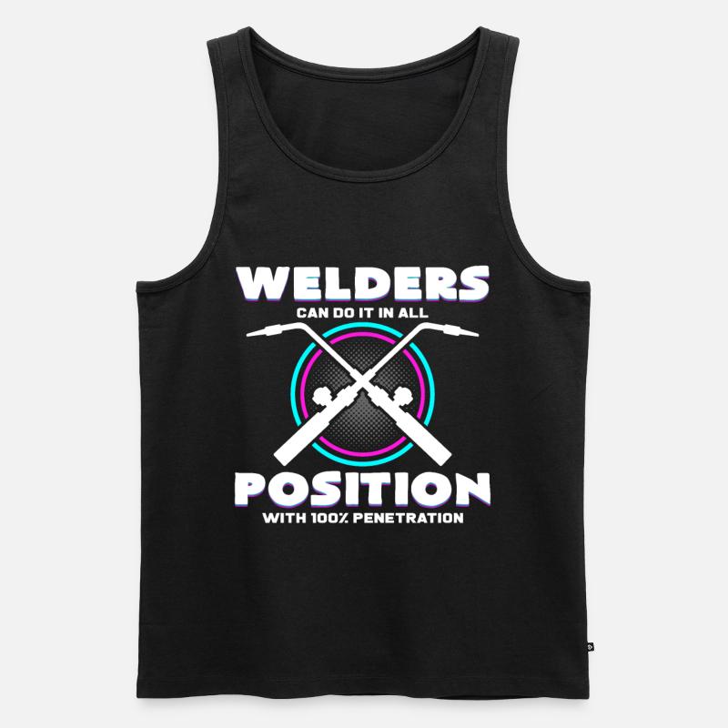 Schweißer - Männer Premium Bio Tank Top - Schwarz