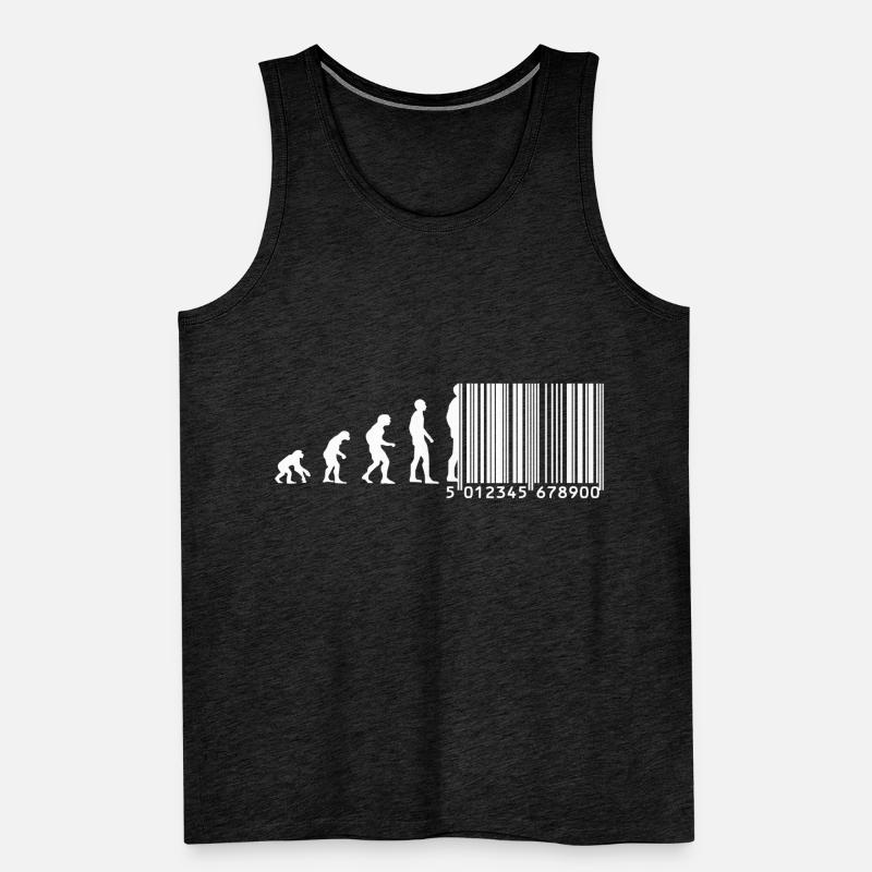 Evolution barcode Men's Premium Organic Tank Top