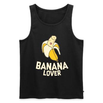 I love bananas - Men's Premium Organic Tank Top - black - Front - AI Model Male 178 light (178cm)