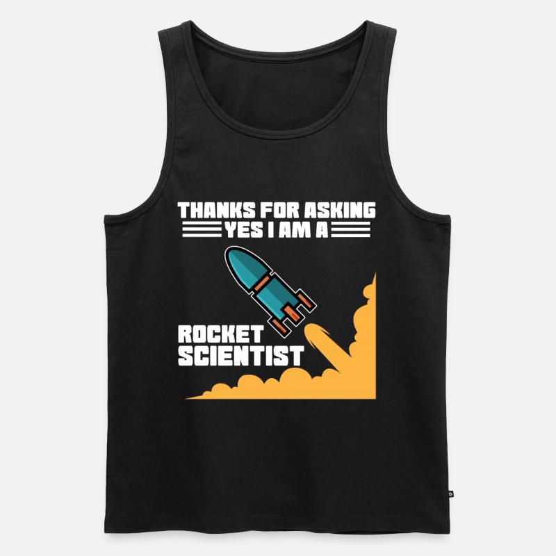 Rocket scientist rocket scientist - Men's Premium Organic Tank Top - black
