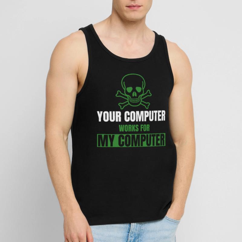 Cadeaux de DevOps Cyber Security Hacker IT Admin Débardeur bio Premium Homme