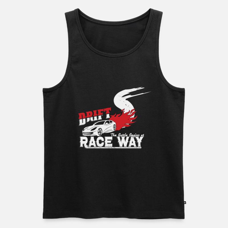 Drift - Männer Premium Bio Tank Top - Schwarz