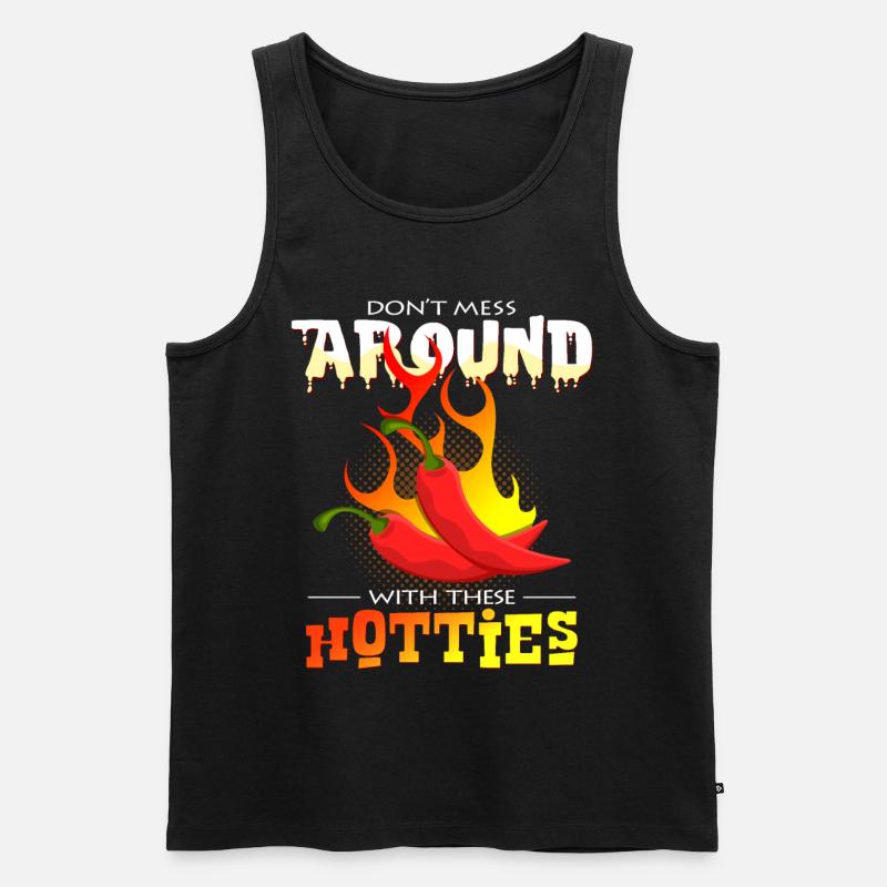 Chilischote - Männer Premium Bio Tank Top - Schwarz