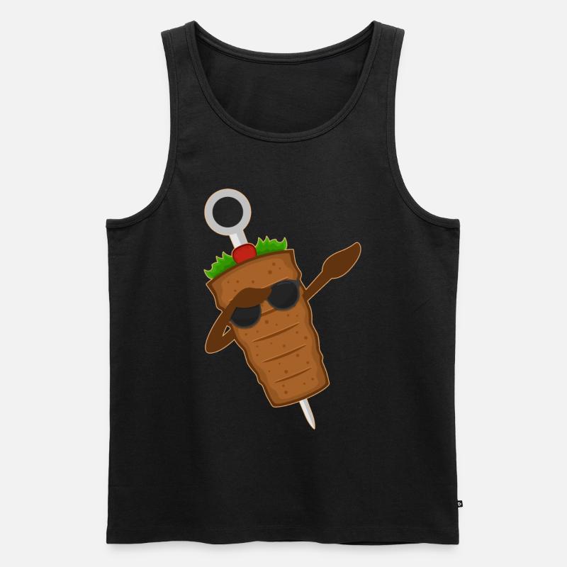 Döner Kebab - Männer Premium Bio Tank Top - Schwarz