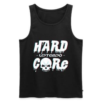 uptempo - Men's Premium Organic Tank Top - black - Front - Michal (187cm)