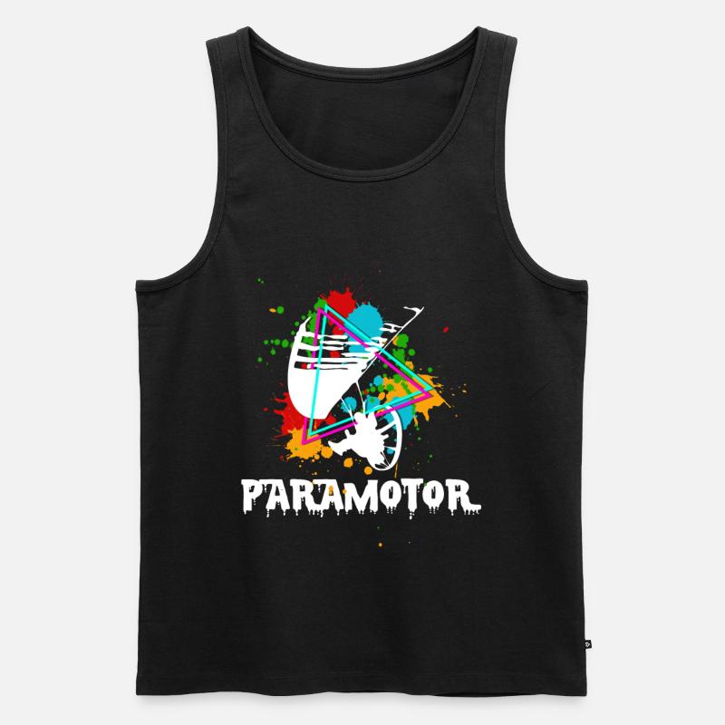 Paramotor - Männer Premium Bio Tank Top - Schwarz