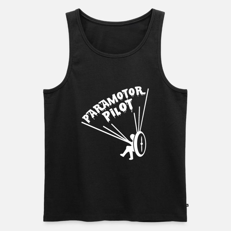 Paramotor pilot gift - Men's Premium Organic Tank Top - black