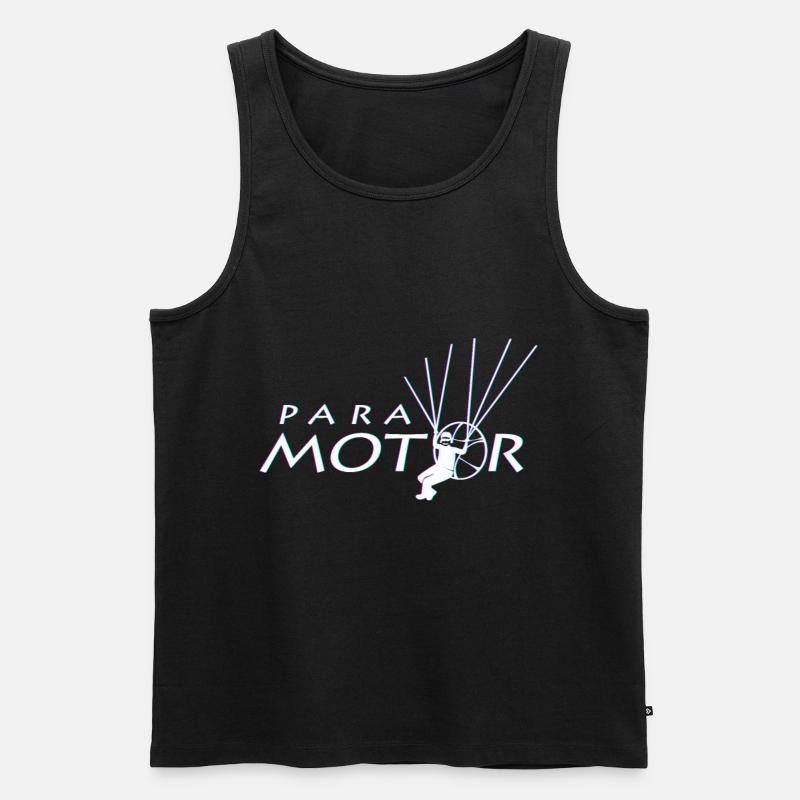 Paramotor fliegen - Männer Premium Bio Tank Top - Schwarz