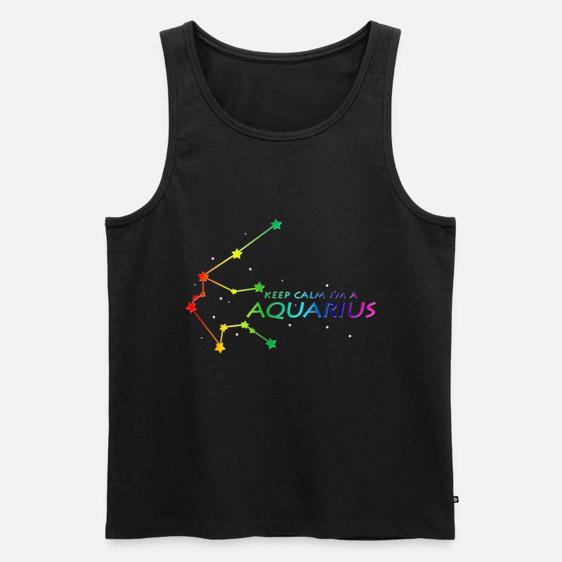 Wassermann Sternbild - Männer Premium Bio Tank Top - Schwarz