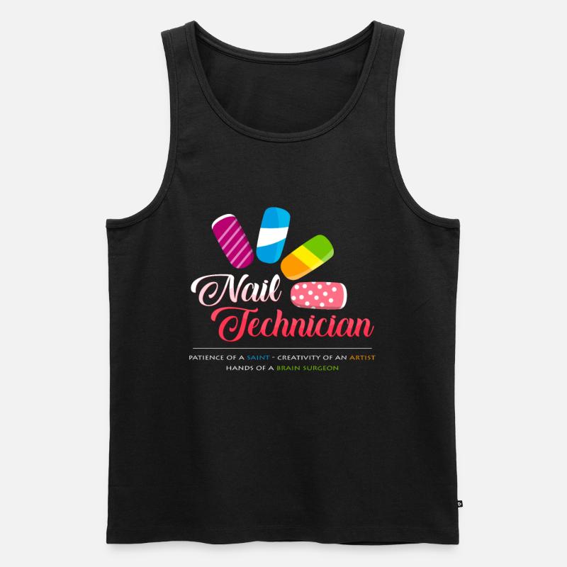 Nageltechnikerin - Männer Premium Bio Tank Top - Schwarz