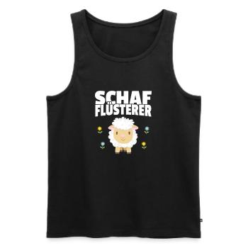 Schaf Flüsterer Schäfer Bauer Landwirt Geschenk - Männer Premium Bio Tank Top - Schwarz - Vorne - Michal (187cm)