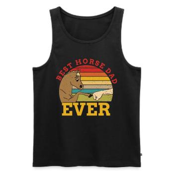 Best Horse Dad Ever Best Horse Dad - Men's Premium Organic Tank Top - black - Front - AI Model Male 178 light (178cm)