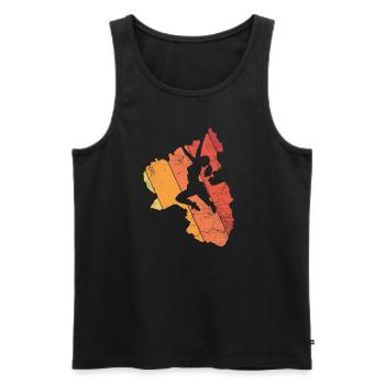 Palatinate climbing women mountaineering Palatinate climbers - Men's Premium Organic Tank Top - black - Front - AI Model Male 178 light (178cm)