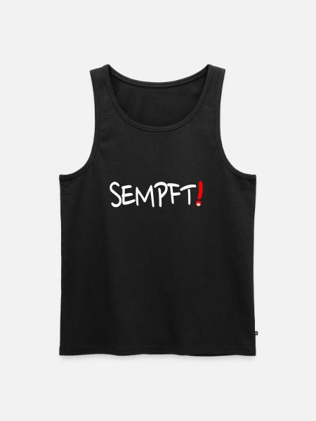 "Sempft" Franconian Franconian Franconian dialect - Men's Premium Organic Tank Top - black