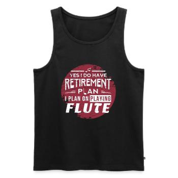 Pension de flûte - Débardeur bio Premium Homme - noir - Devant - Michal (187cm)