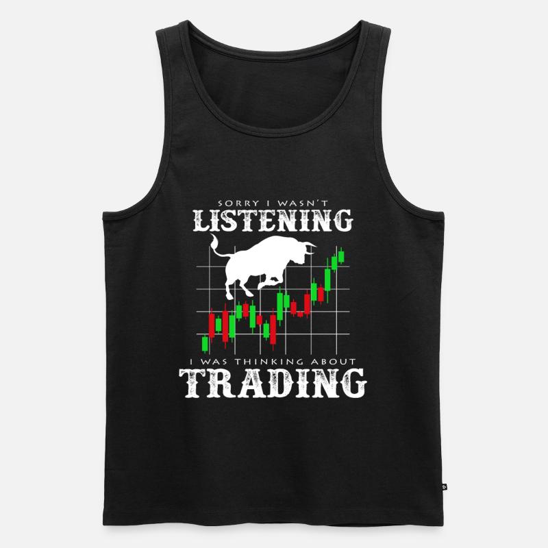 Trading - Männer Premium Bio Tank Top - Schwarz