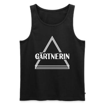Gärtnerin - Männer Premium Bio Tank Top - Schwarz - Vorne - Michal (187cm)