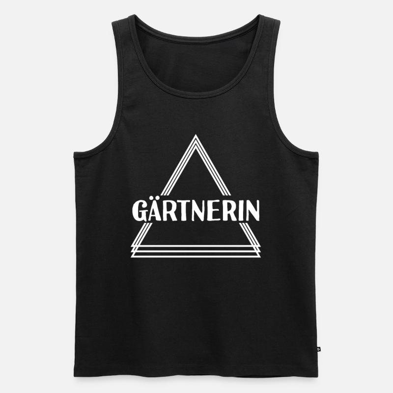 Gärtnerin - Männer Premium Bio Tank Top - Schwarz