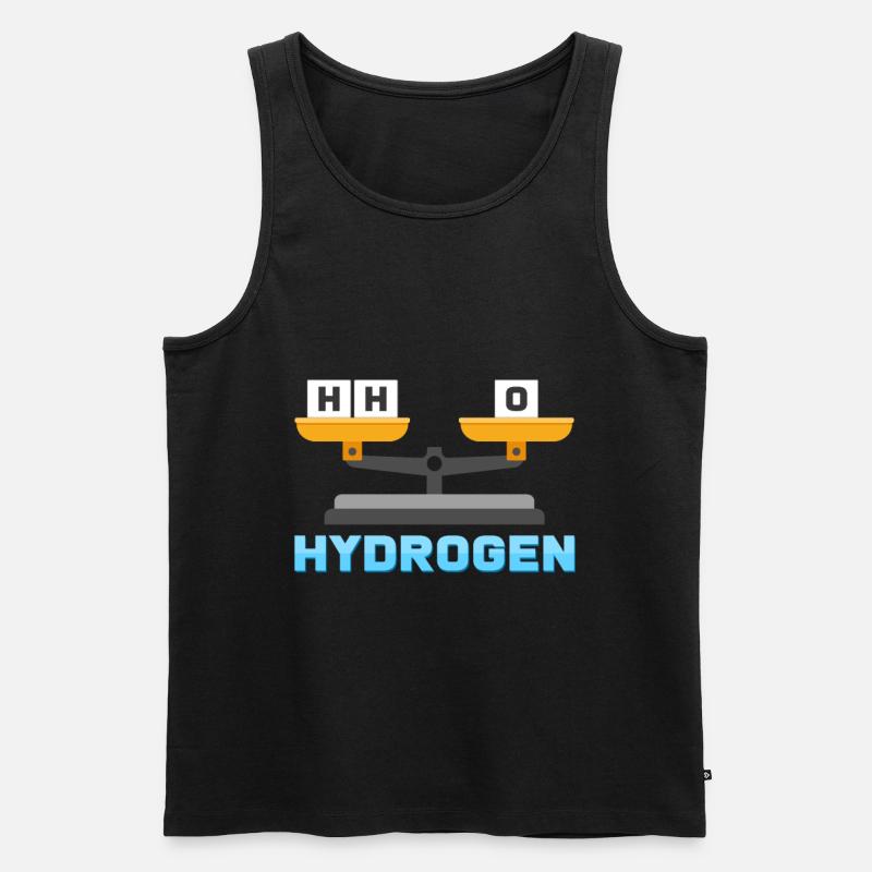 Wasserstoff Sauerstoff Wasser - Männer Premium Bio Tank Top - Schwarz