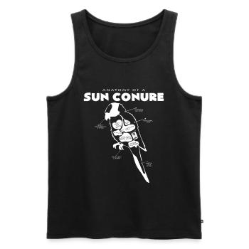 Parrot biology - Men's Premium Organic Tank Top - black - Front - Michal (187cm)