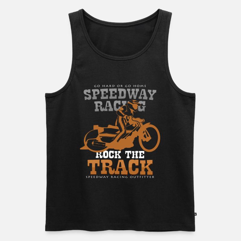 Speedway - Männer Premium Bio Tank Top - Schwarz