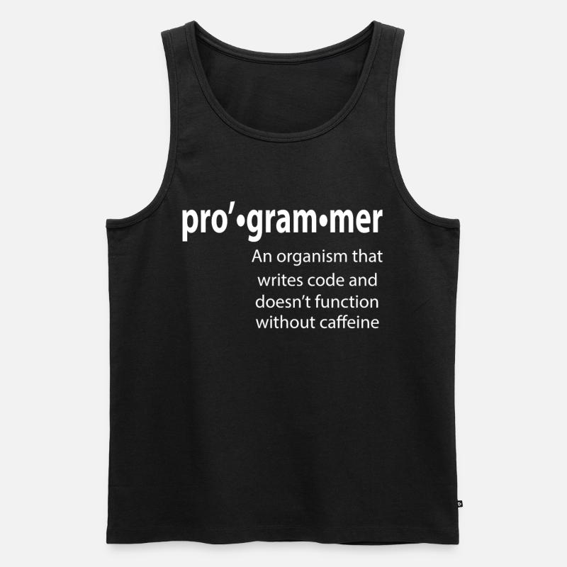 Programmierer - Coder - Hacker - IT - Männer Premium Bio Tank Top - Schwarz