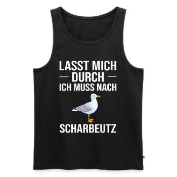 Scharbeutz Ostsee Urlaub - Männer Premium Bio Tank Top - Schwarz - Vorne - Michal (187cm)